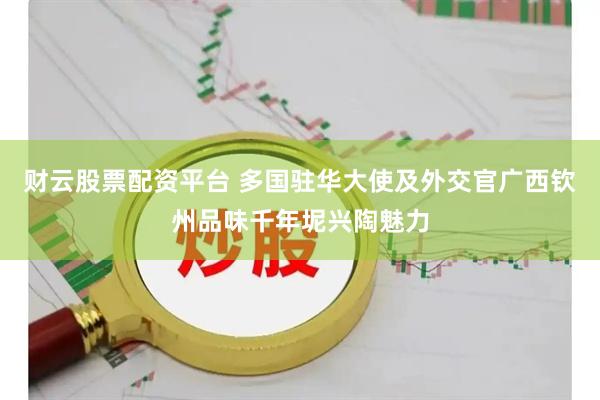 财云股票配资平台 多国驻华大使及外交官广西钦州品味千年坭兴陶魅力
